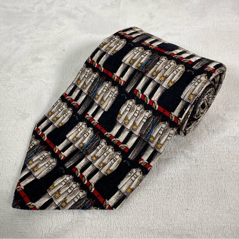 Ermenegildo Zegna Men Tie 100% Silk Made in Italy W 3.75 by L 59 5/8 Necktie EUC